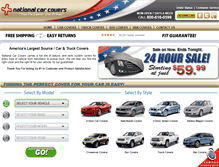 Tablet Screenshot of nationalcarcovers.com